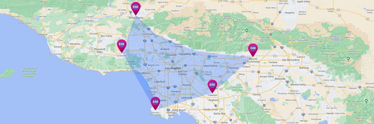 Service map where Ever Animal Care serve in Southern California