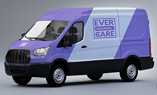 Ever Animal Care service van for transportation of pets